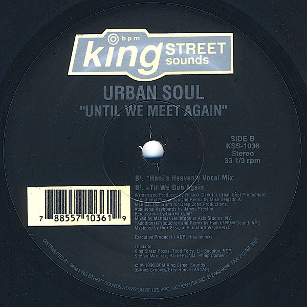 Urban Soul - Until We Meet Again | King Street Sounds (KSS-1036) - 2