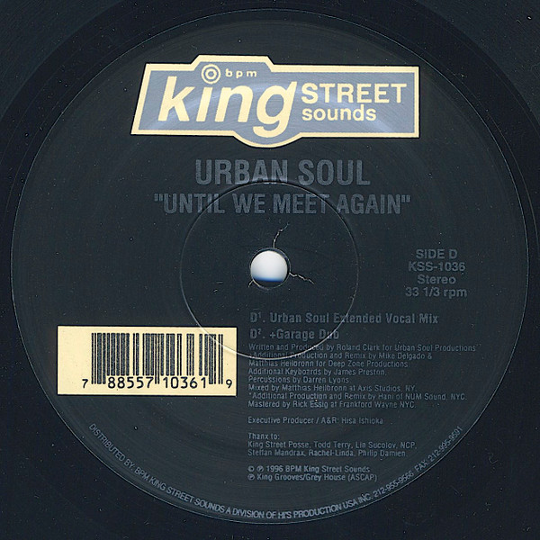Urban Soul - Until We Meet Again | King Street Sounds (KSS-1036) - 4