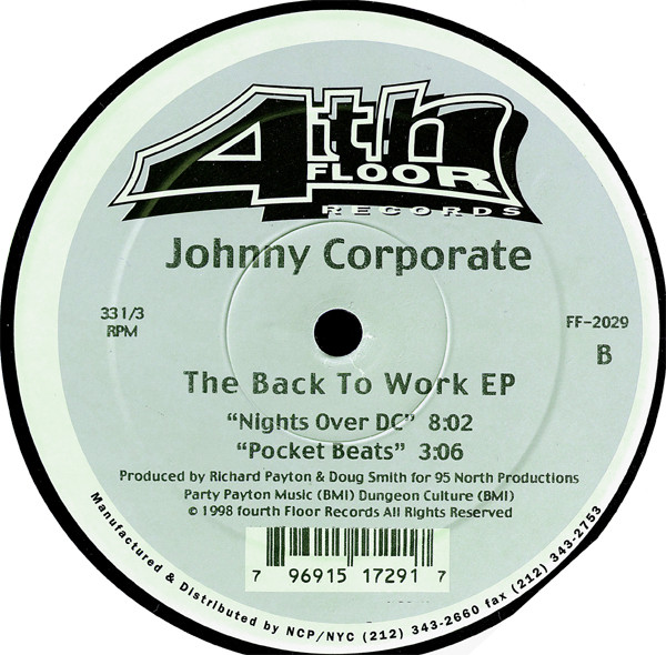 Johnny Corporate - The Back To Work EP | 4th Floor Records (FF-2029) - 2