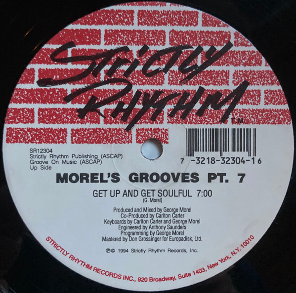 George Morel - Morel's Grooves Pt. 7 | Strictly Rhythm (SR12304)