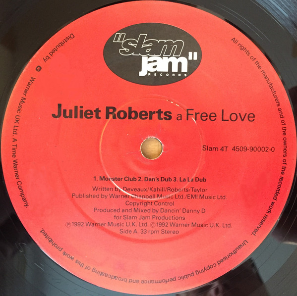 Juliet Roberts - Free Love | Slam Jam Records (Slam 4T) - 3