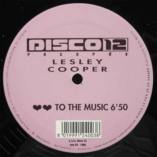Sundown Production / Lesley Cooper - Disco Eye / To The Music | Disco 12 Records (DISCO 15) - 2