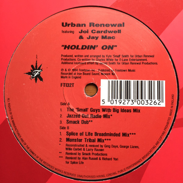 Urban Renewal Featuring Joi Cardwell & Jay Mac - Holdin' On | Freetown Inc (FTI32T)