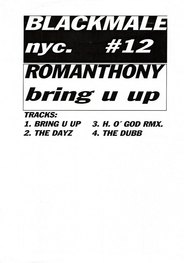 Romanthony - Bring U Up | Black Male Records (BM-012) - 3