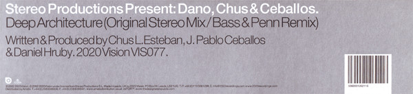 Dano , Chus & Ceballos - Deep Architecture | 20:20 Vision (VIS077) - 3 Dano , Chus & Ceballos - Deep Architecture | 20:20 Vision (VIS077) - 3