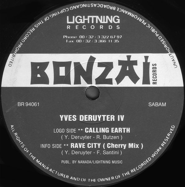 Yves Deruyter - IV | Bonzai Records (BR 94061)