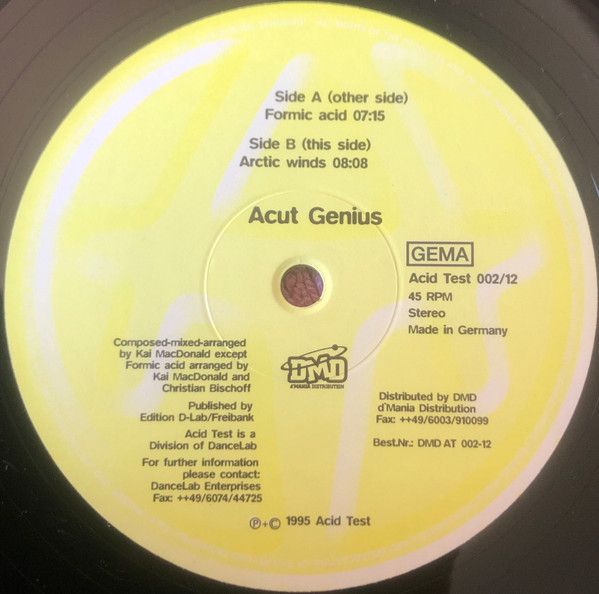 Acut Genius - I | Acid Test (DMD AT 002-12) - main