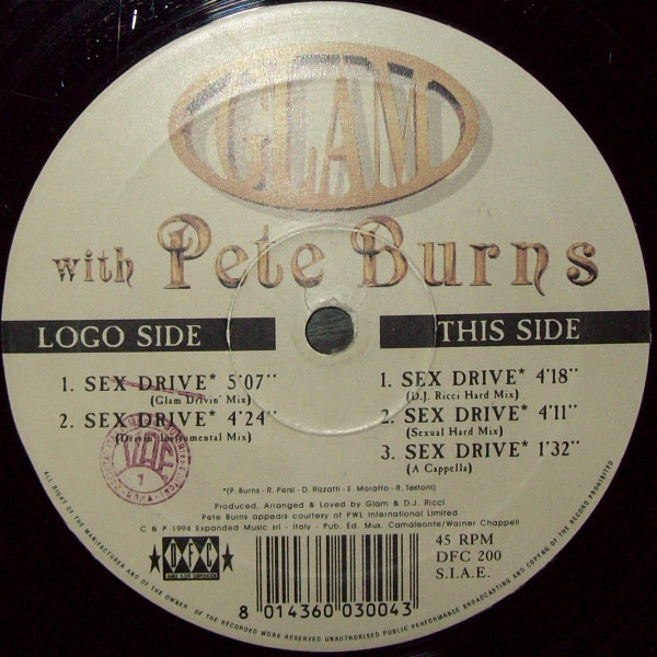 Glam With Pete Burns - Sex Drive | DFC (DFC 200) - 3