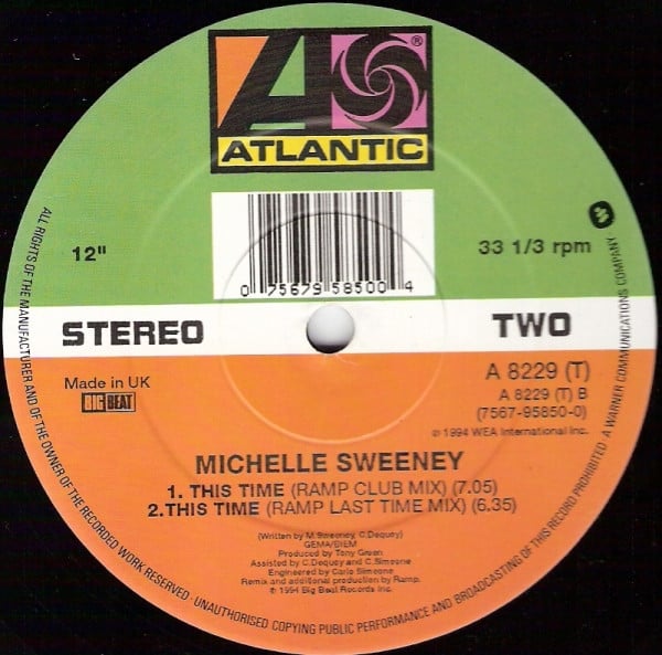 Michelle Sweeney - This Time | Atlantic (A8229T) - 4