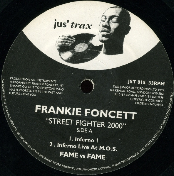 Frankie Foncett - Street Fighter 2000 | Jus' Trax (JST 015) - main