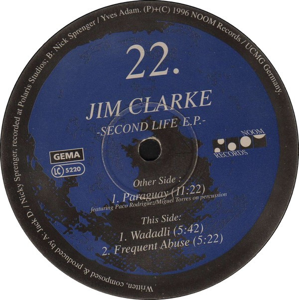 Jim Clarke - Second Life EP | Noom Records (NOOM022-6) - main