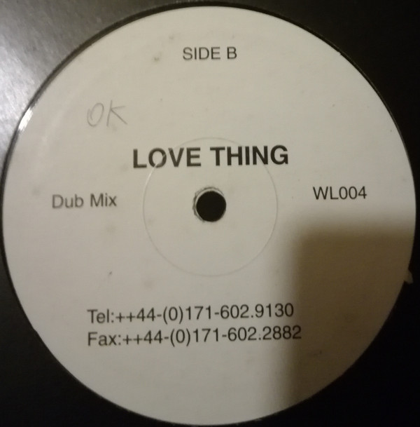 Gamma - Love Thing | Not On Label (WL004) - 2