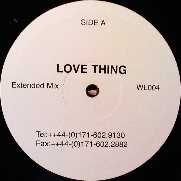 Gamma - Love Thing | Not On Label (WL004) - main