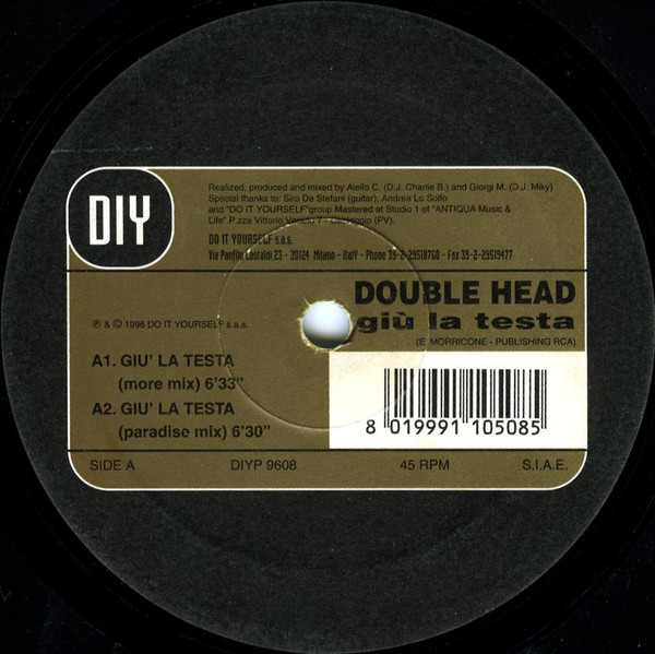 Double Head - Giù La Testa / Tell Me On | Do It Yourself Entertainment (DIYP 9608) - 2 Double Head - Giù La Testa / Tell Me On | Do It Yourself Entertainment (DIYP 9608) - 2