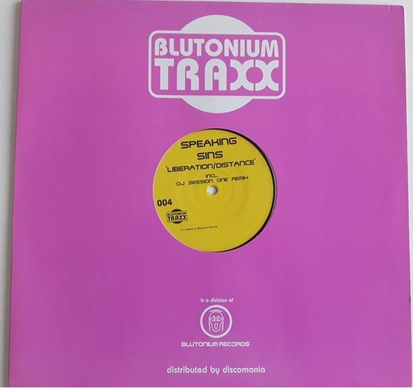 Speaking Sins - Liberation / Distance | Blutonium Traxx (BT 004) - 3