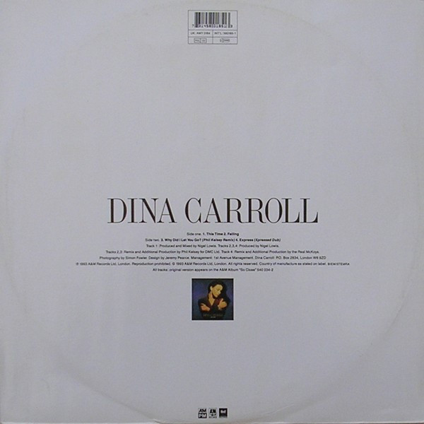 Dina Carroll - This Time | A&M PM (AMY 0184) - 3
