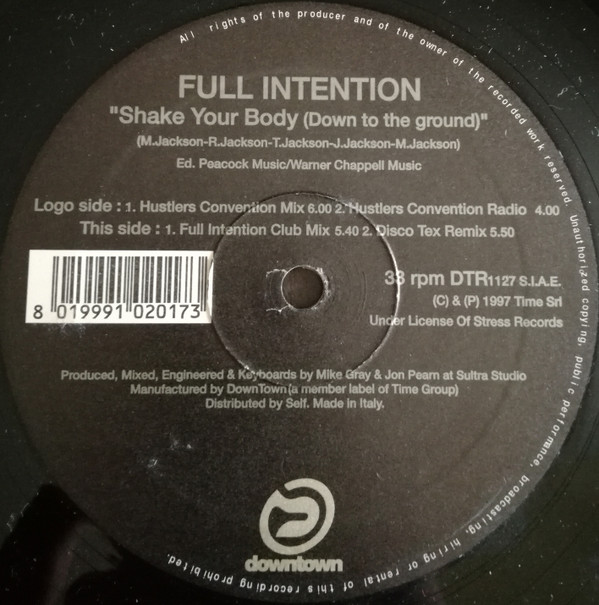 Full Intention - Shake Your Body (Down To The Ground) | Downtown (DTR1127)