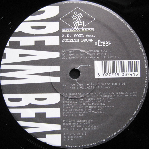 A.K. Soul Feat. Jocelyn Brown - Free | Dream Beat (DB 074) - 3