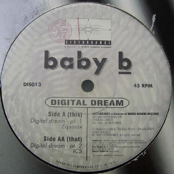Baby B - Digital Dream | Disturbance (DIS013)