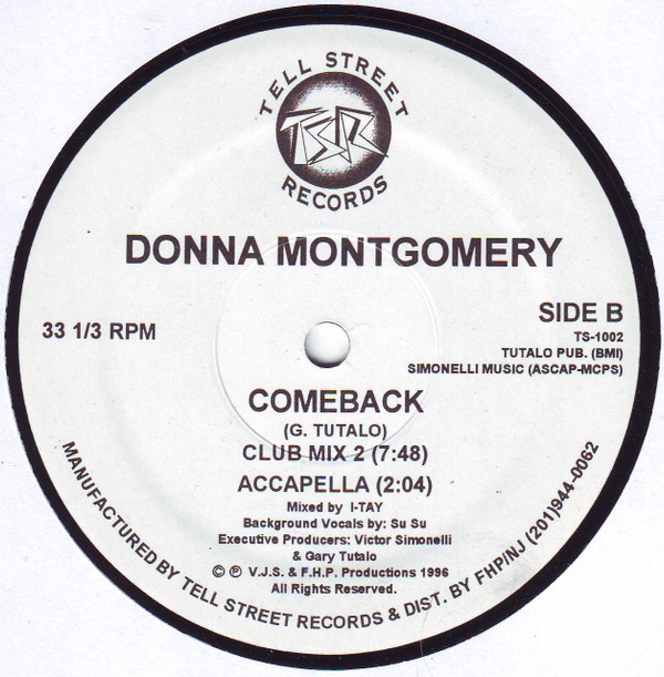 Donna Montgomery - Comeback | Tell Street Records (TS-1002) - 2