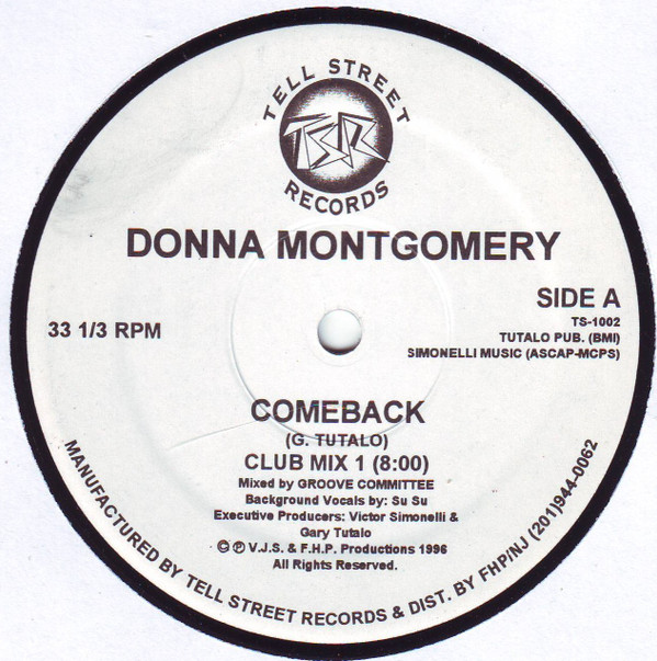 Donna Montgomery - Comeback | Tell Street Records (TS-1002) - main