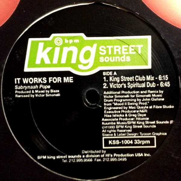 It Works For Me (Victor Simonelli Remixes)