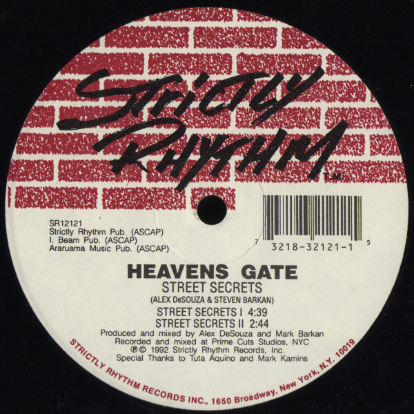 Heavens Gate - Street Secrets / Heavens Gate | Strictly Rhythm (SR12121) - 2