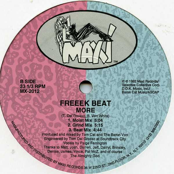 Freeek Beat - Chez Vous | Maxi Records (MX-2012) - 2