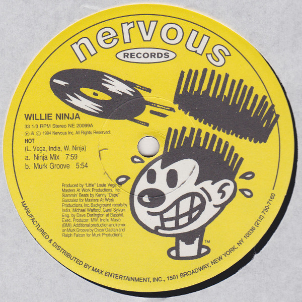 Willie Ninja - Hot | Nervous Records (NE 20099) - 3