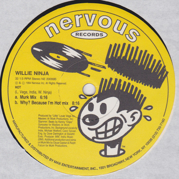Willie Ninja - Hot | Nervous Records (NE 20099) - 4
