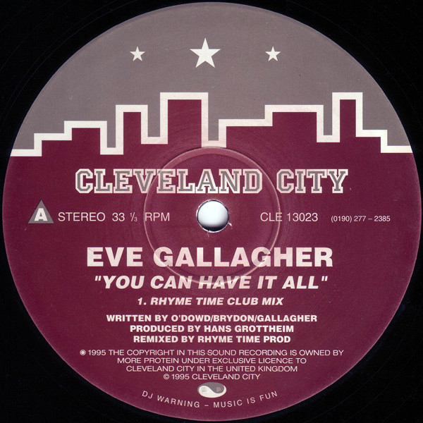 Eve Gallagher - You Can Have It All | Cleveland City Records (CLE 13023) - 2