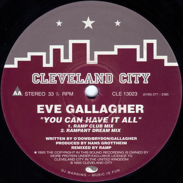 Eve Gallagher - You Can Have It All | Cleveland City Records (CLE 13023) - 3