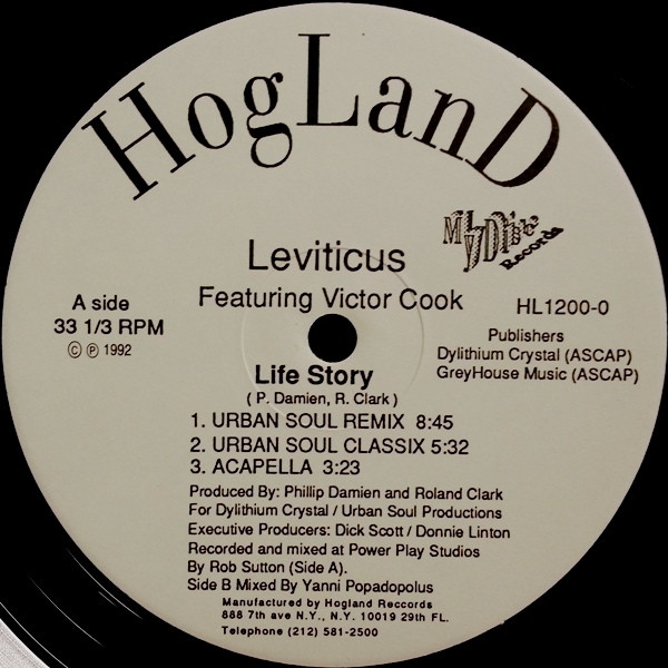 Leviticus Featuring Victor Cook - Life Story | HogLand Records (HL 1200-0) - main