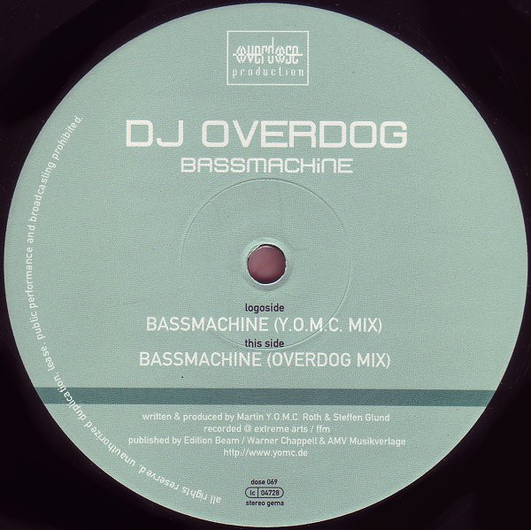 DJ Overdog - Bassmachine | Overdose (DOSE 069) - 3
