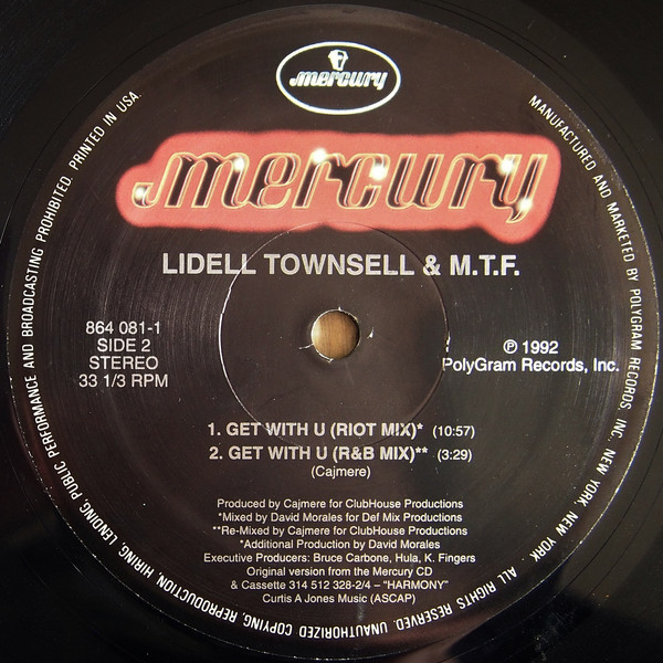 Lidell Townsell & M.T.F. - Get With U | Mercury (864 081-1) - 4