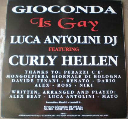 Luca Antolini - Gioconda Is Gay | Désastre Records (DES 9413) - 2