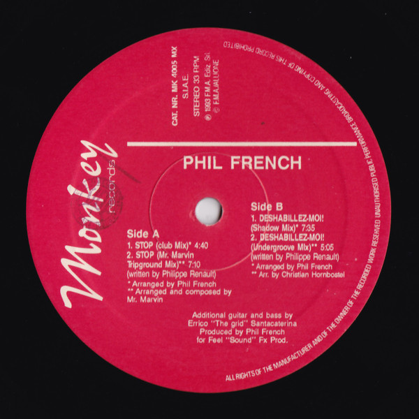 Phil French - Stop | Monkey Records (MK 4005 MX)