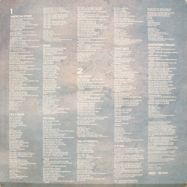 Bob Seger & The Silver Bullet Band - Like A Rock | Capitol Records (64 2405281) - 6