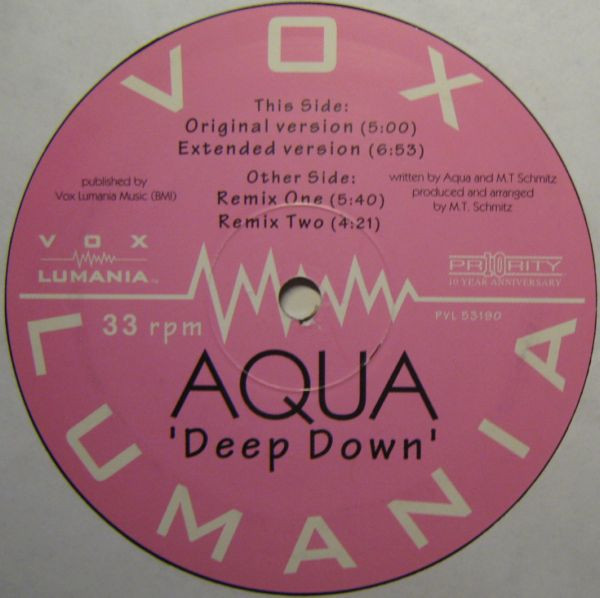Aqua - Deep Down | Vox Lumania (PVL 53190)