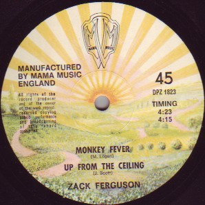 Zack Ferguson - Monkey Fever | Mama Music (DPZ 1823) - main Zack Ferguson - Monkey Fever | Mama Music (DPZ 1823) - main