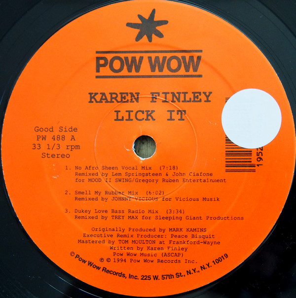 Karen Finley - Lick It | Pow Wow Records (PW 488) - main Karen Finley - Lick It | Pow Wow Records (PW 488) - main
