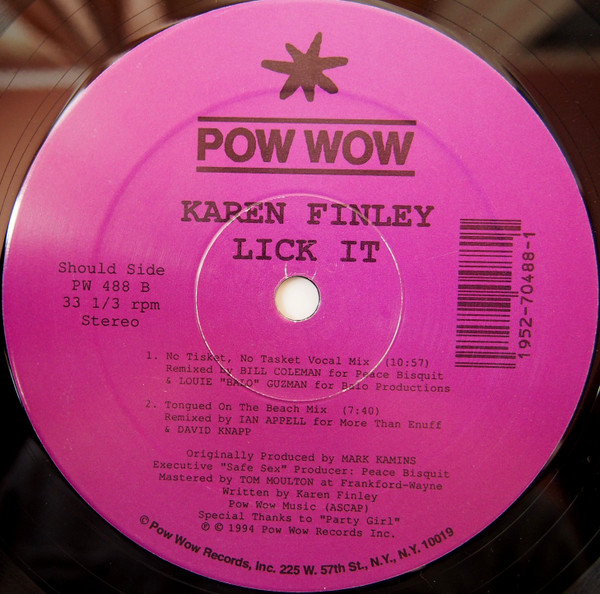 Karen Finley - Lick It | Pow Wow Records (PW 488) - 2 Karen Finley - Lick It | Pow Wow Records (PW 488) - 2