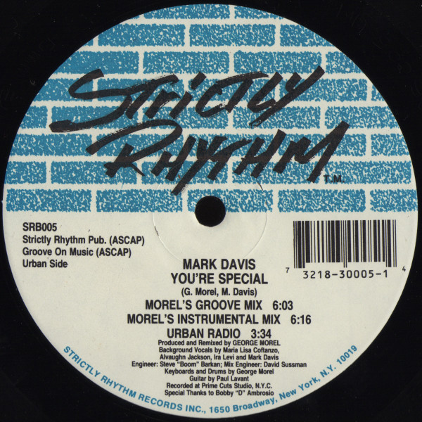 Mark Davis - You're Special | Strictly Rhythm (SRB005)