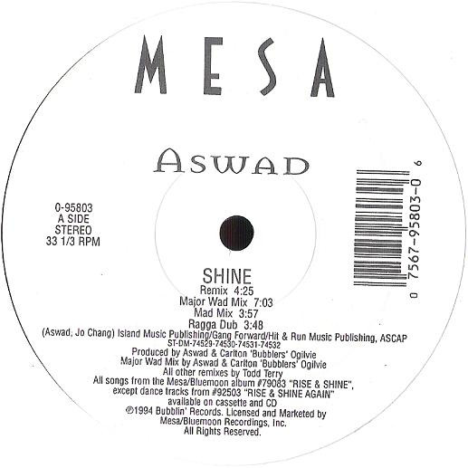 Aswad - Shine | Mesa (0-95803) - 2