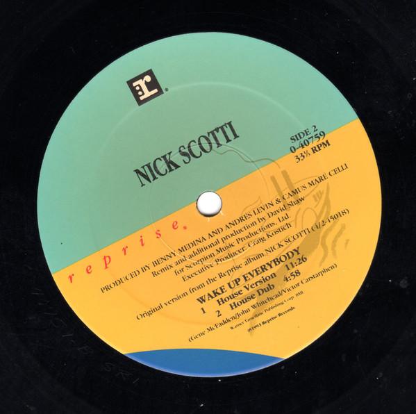 Nick Scotti - Wake Up Everybody | Reprise Records (0-40759) - 4 Nick Scotti - Wake Up Everybody | Reprise Records (0-40759) - 4