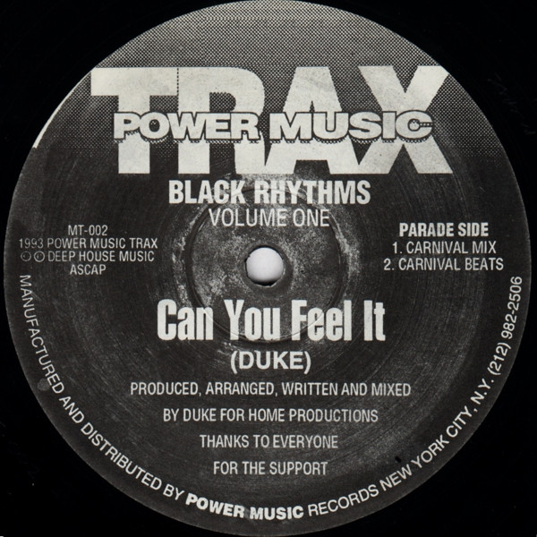 Black Rhythms - Can You Feel It | Power Music Trax (MT-002)