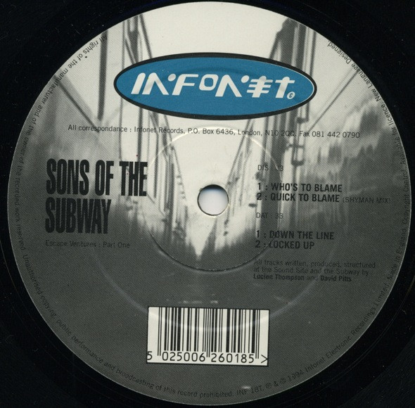 Sons Of The Subway - Escape Ventures : Part One | Infonet (INF 18T) - main Sons Of The Subway - Escape Ventures : Part One | Infonet (INF 18T) - main