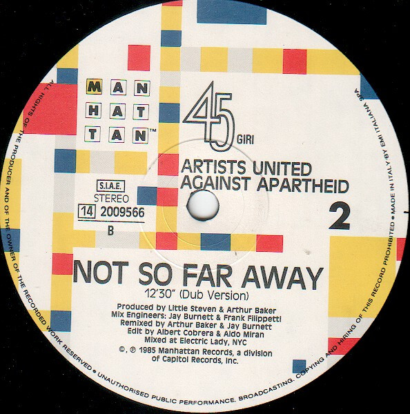 Artists United Against Apartheid - Sun City | Manhattan Records (14 2009566) - 3 Artists United Against Apartheid - Sun City | Manhattan Records (14 2009566) - 3