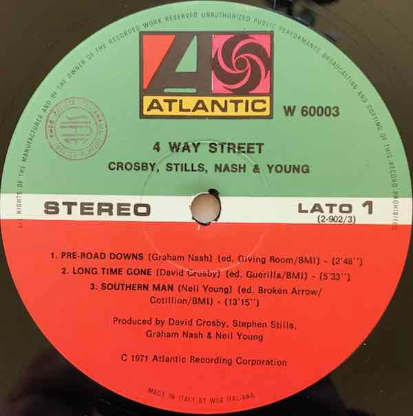 Crosby, Stills, Nash & Young - 4 Way Street | Atlantic (W 60003) - 5 Crosby, Stills, Nash & Young - 4 Way Street | Atlantic (W 60003) - 5