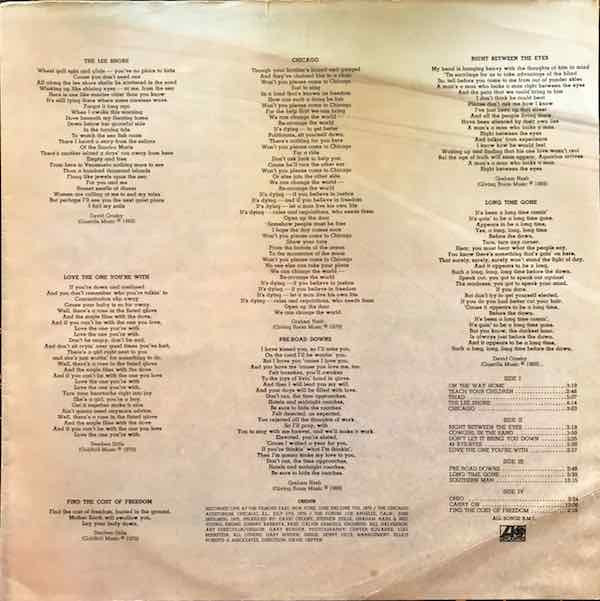 Crosby, Stills, Nash & Young - 4 Way Street | Atlantic (W 60003) - 10 Crosby, Stills, Nash & Young - 4 Way Street | Atlantic (W 60003) - 10
